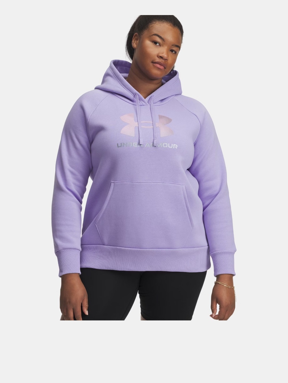Under Armour Purple Hoodie with Iridescent Logo